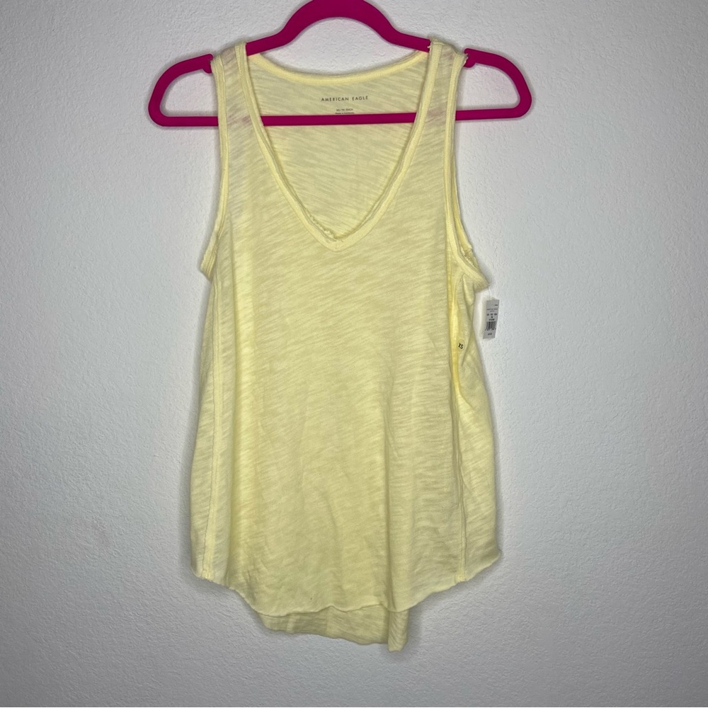 American Eagle Yellow Tank Top Size XS NWT